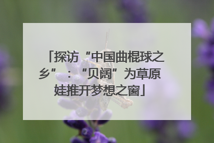 探访“中国曲棍球之乡”：“贝阔”为草原娃推开梦想之窗