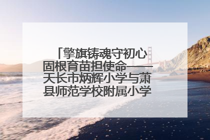 擎旗铸魂守初心 固根育苗担使命——天长市炳辉小学与萧县师范学校附属小学结对共建活动纪实