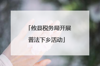 攸县税务局开展普法下乡活动