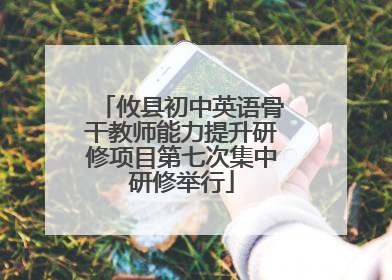 攸县初中英语骨干教师能力提升研修项目第七次集中研修举行