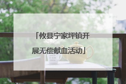 攸县宁家坪镇开展无偿献血活动