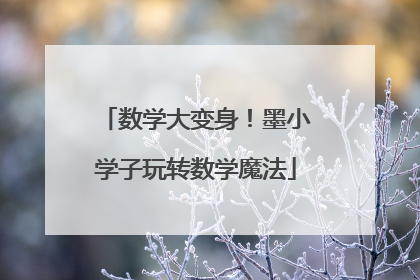 数学大变身！墨小学子玩转数学魔法