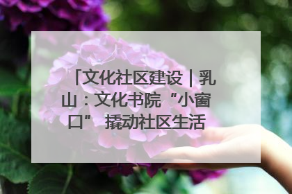 文化社区建设｜乳山：文化书院“小窗口” 撬动社区生活“大幸福”