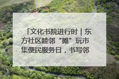 文化书院进行时｜东方社区睦邻“摊”玩市集便民服务日，书写邻里共生新篇章