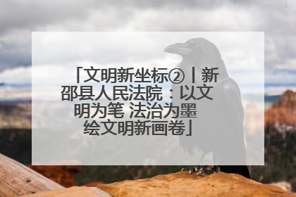 文明新坐标②丨新邵县人民法院：以文明为笔 法治为墨 绘文明新画卷