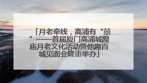 月老牵线，高浦有“囍”——首届厦门高浦城隍庙月老文化活动暨他趣百城见面会隆重举办