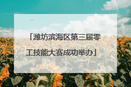 潍坊滨海区第三届零工技能大赛成功举办