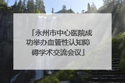 永州市中心医院成功举办血管性认知障碍学术交流会议
