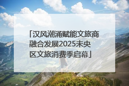 汉风潮涌赋能文旅商融合发展2025未央区文旅消费季启幕