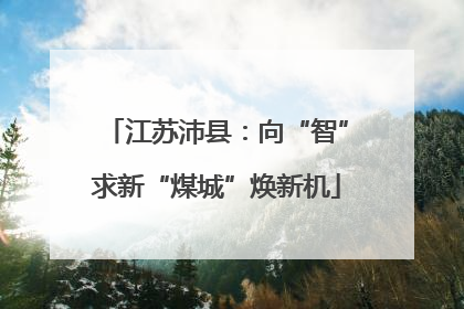 江苏沛县：向“智”求新“煤城”焕新机