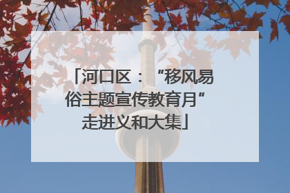 河口区：“移风易俗主题宣传教育月”走进义和大集