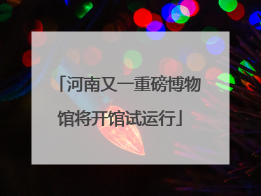 河南又一重磅博物馆将开馆试运行