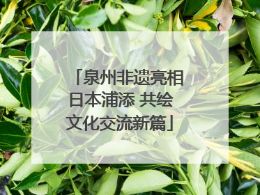 泉州非遗亮相日本浦添 共绘文化交流新篇