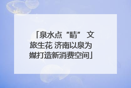 泉水点“睛” 文旅生花 济南以泉为媒打造新消费空间
