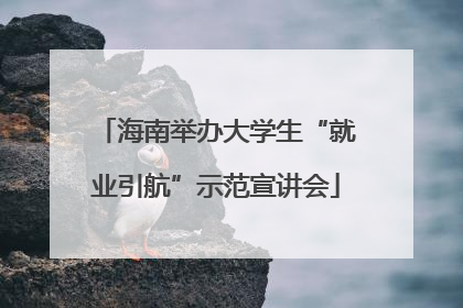海南举办大学生“就业引航”示范宣讲会