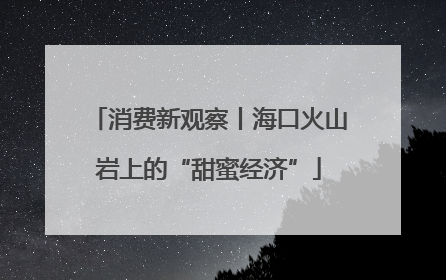 消费新观察丨海口火山岩上的“甜蜜经济”
