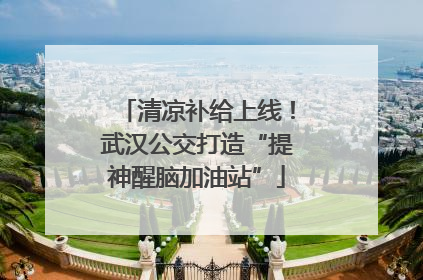 清凉补给上线！武汉公交打造“提神醒脑加油站”