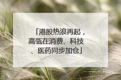 港股热浪再起，高瓴在消费、科技、医药同步加仓