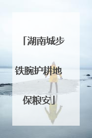 湖南城步铁腕护耕地保粮安