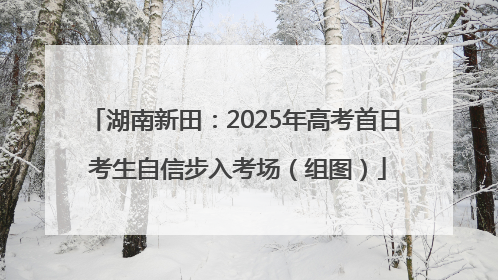 湖南新田：2025年高考首日 考生自信步入考场（组图）