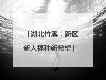 湖北竹溪：新区新人播种新希望