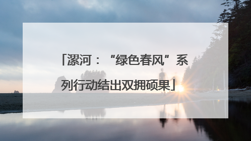 漯河：“绿色春风”系列行动结出双拥硕果