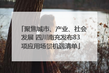 聚焦城市、产业、社会发展 四川南充发布83项应用场景机遇清单