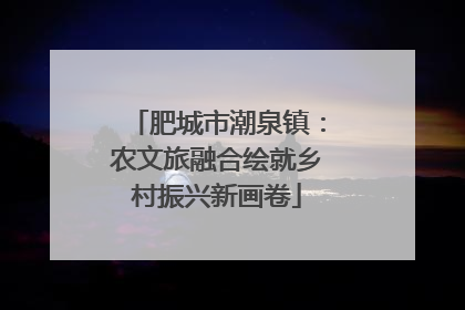 肥城市潮泉镇：农文旅融合绘就乡村振兴新画卷