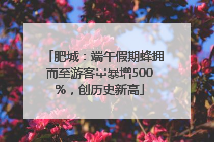 肥城：端午假期蜂拥而至游客量暴增500%，创历史新高
