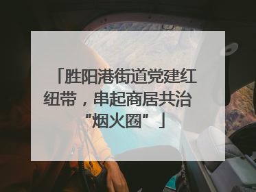 胜阳港街道党建红纽带，串起商居共治 “烟火圈”