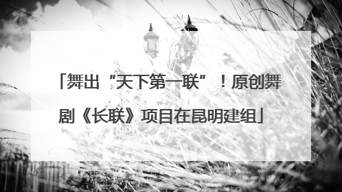 舞出“天下第一联”！原创舞剧《长联》项目在昆明建组