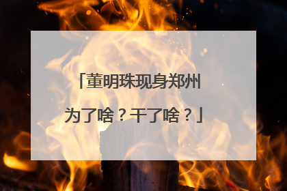 董明珠现身郑州 为了啥？干了啥？
