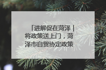 进解促在菏泽｜将政策送上门，菏泽市自贸协定政策专题宣讲会召开
