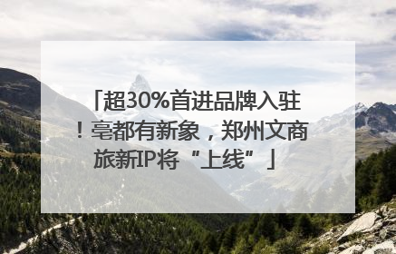 超30%首进品牌入驻！亳都有新象，郑州文商旅新IP将“上线”