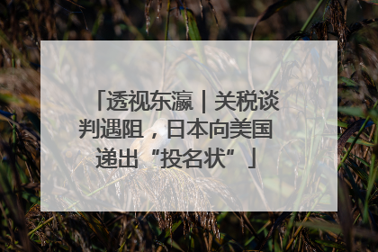 透视东瀛｜关税谈判遇阻，日本向美国递出“投名状”