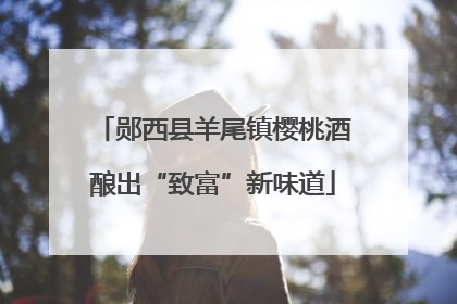 郧西县羊尾镇樱桃酒酿出“致富”新味道