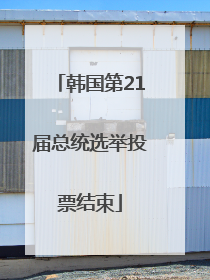 韩国第21届总统选举投票结束