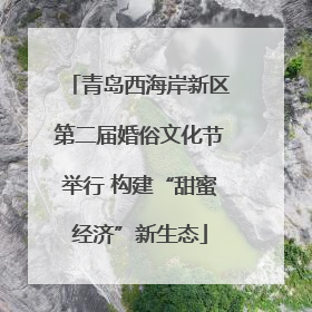 青岛西海岸新区第二届婚俗文化节举行 构建“甜蜜经济”新生态