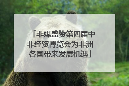 非媒盛赞第四届中非经贸博览会为非洲各国带来发展机遇