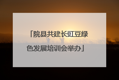 院县共建长豇豆绿色发展培训会举办