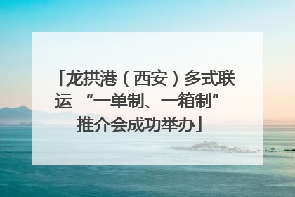 龙拱港（西安）多式联运 “一单制、一箱制” 推介会成功举办