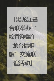 黑龙江省台联举办“粽香迎端午·龙台情相融”交流联谊活动