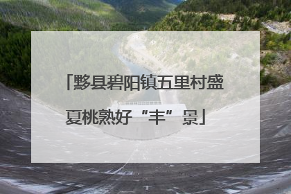 黟县碧阳镇五里村盛夏桃熟好“丰”景