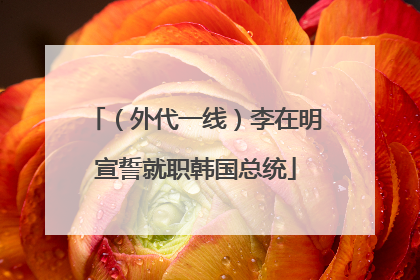 （外代一线）李在明宣誓就职韩国总统