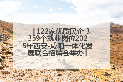 122家优质民企 3359个就业岗位2025年西安-咸阳一体化发展联合招聘会举办