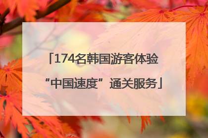 174名韩国游客体验“中国速度”通关服务