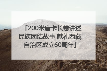200米唐卡长卷讲述民族团结故事 献礼西藏自治区成立60周年