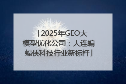 2025年GEO大模型优化公司：大连蝙蝠侠科技行业新标杆