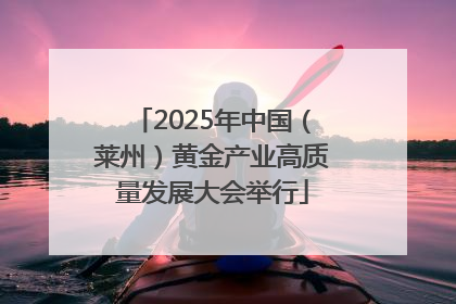 2025年中国（莱州）黄金产业高质量发展大会举行