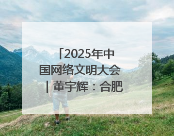 2025年中国网络文明大会｜董宇辉：合肥在记忆里很遥远也很亲切